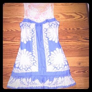 The cutest little blue dress!